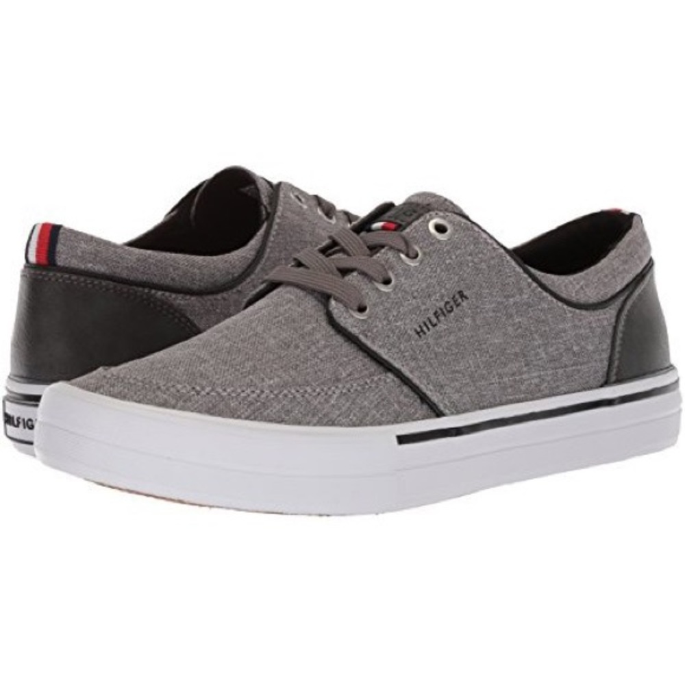 Tommy Hilfiger Dark Grey Fabric Sneakers (13)